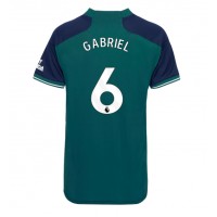 Dámy Fotbalový dres Arsenal Gabriel Magalhaes #6 2023-24 Třetí Krátký Rukáv